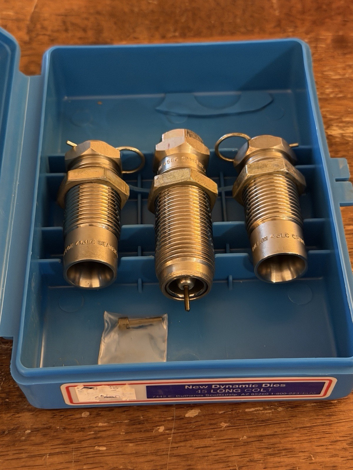 DILLON PRECISION CARBIDE 3 DIE SET 45LC Long Colt   -  14405