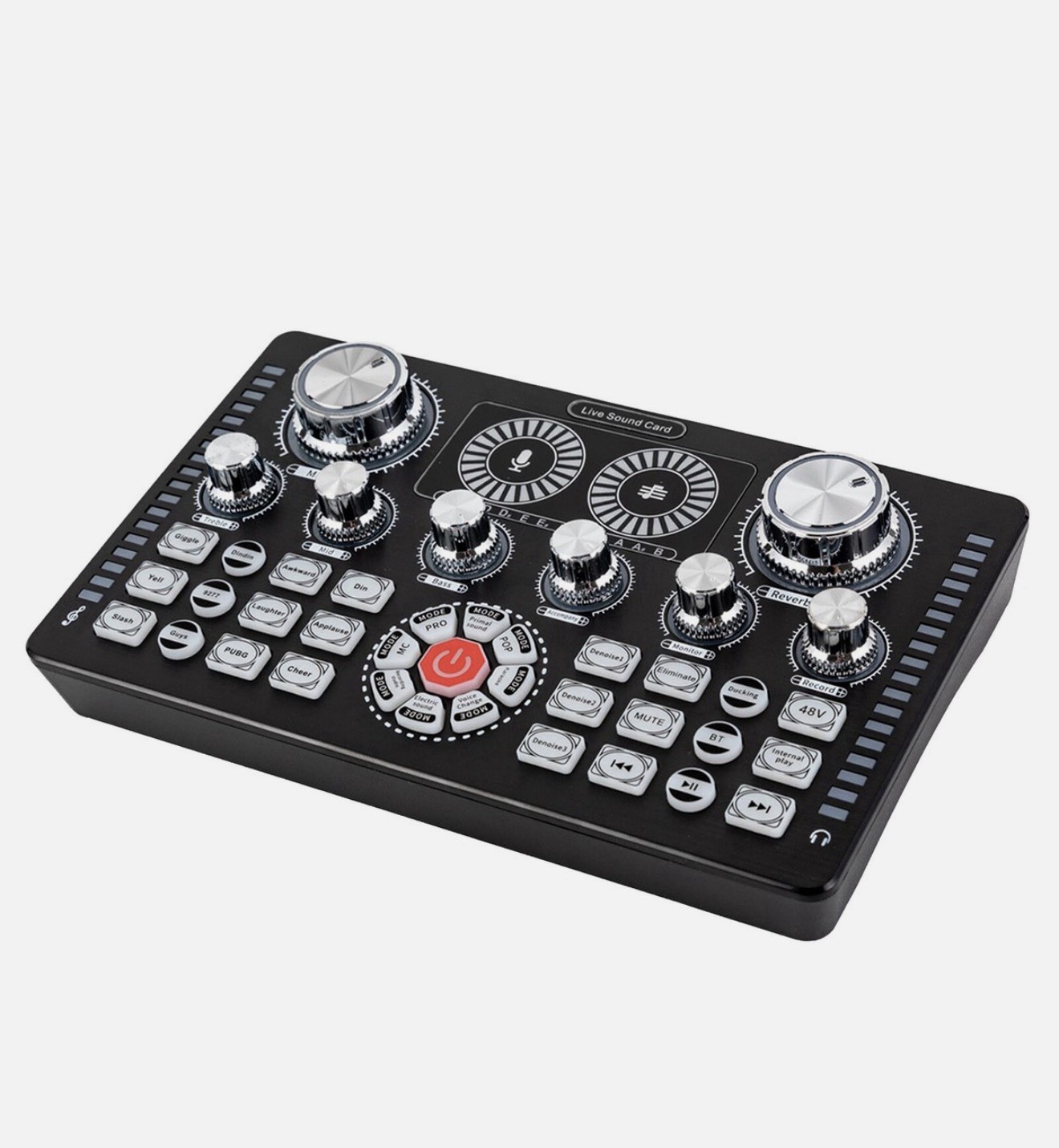 Live Streaming Voice Changer Sound Mixer Bluetooth Audio Sound Card Mixer Board