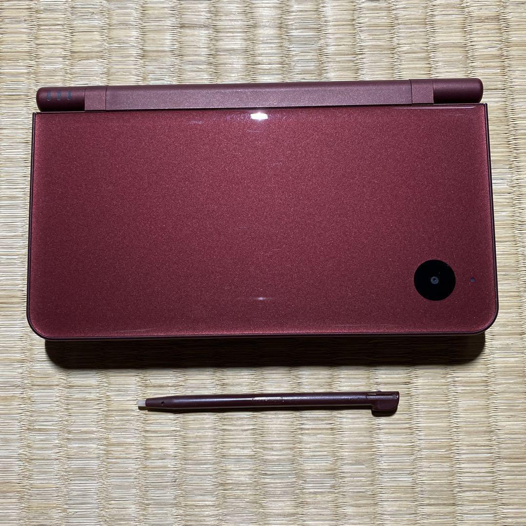 Nintendo DSi LL Wine Red Console Box All Accessories Set Working