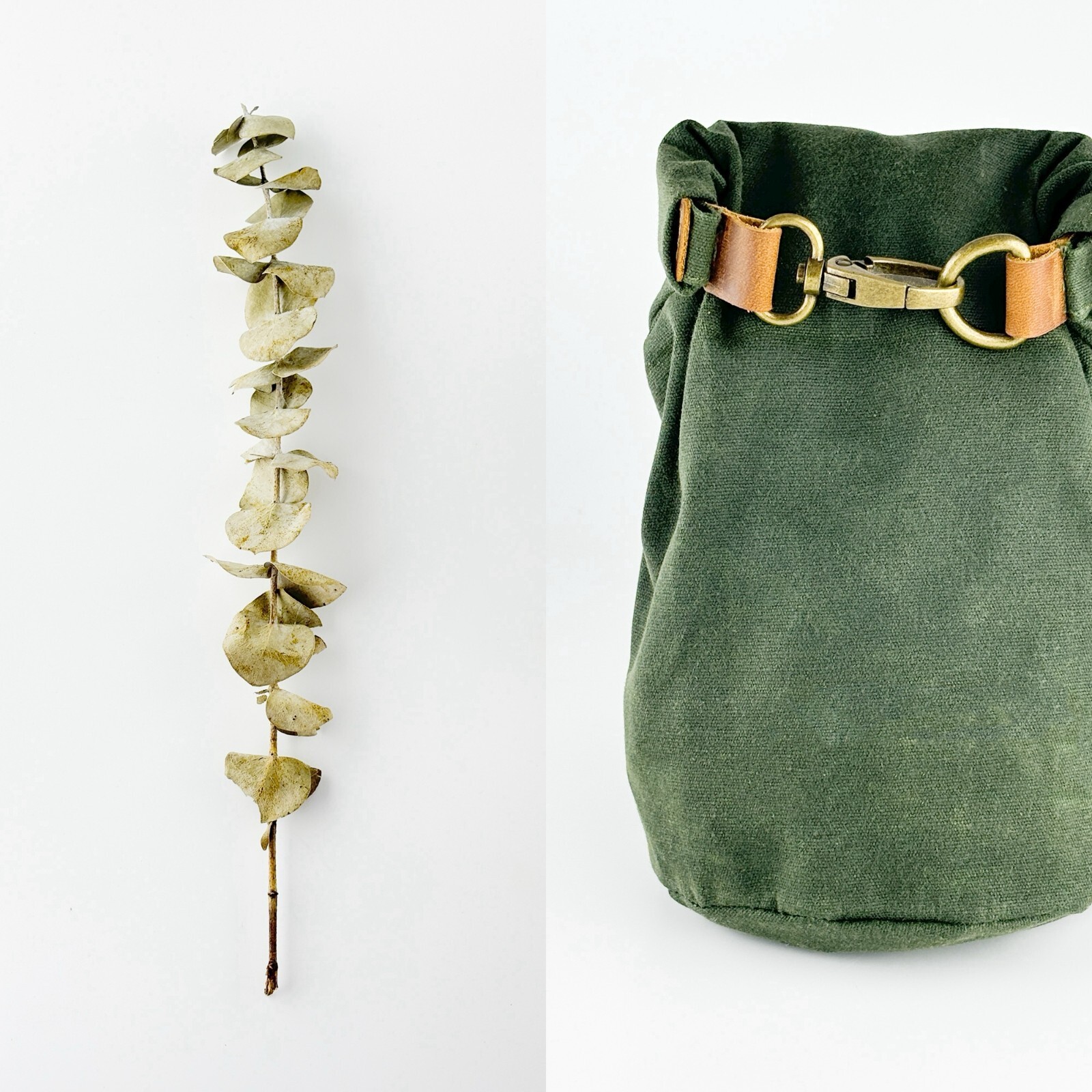 waterproof waxed canvas bushcraft camping storage pouch
