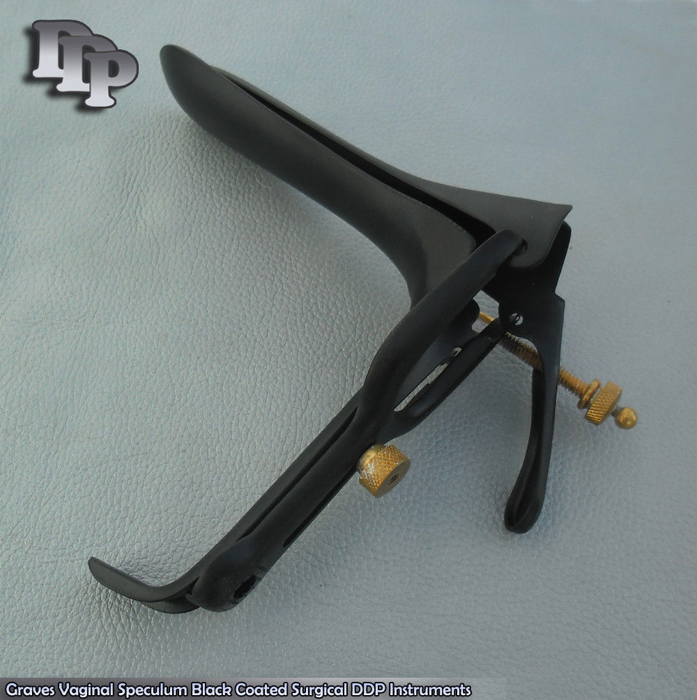 Graves Vaginal Speculum Small Black Coated Surgical Instruments