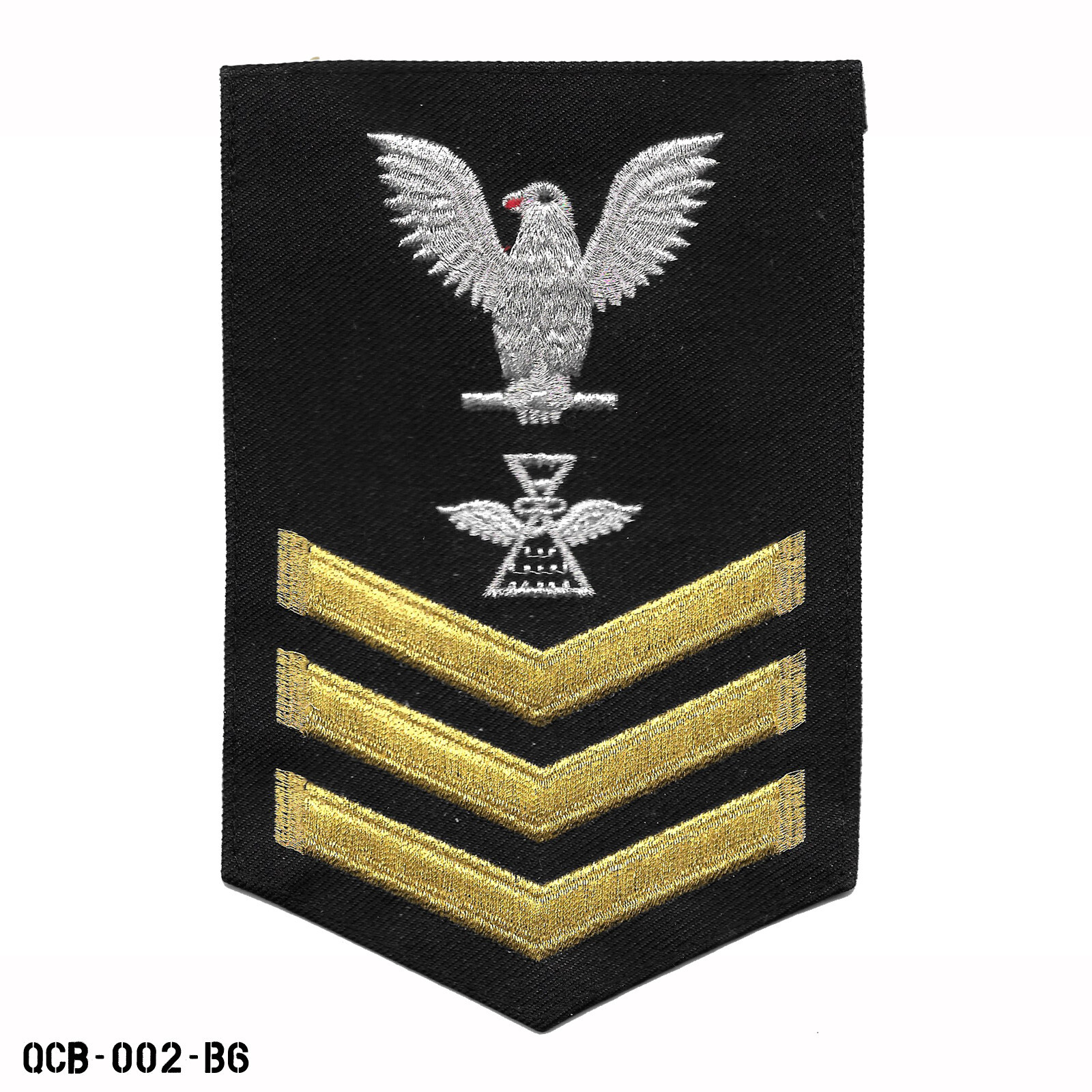 US Navy PO1 E-6 Petty Officer First Class Photographer's Mate Sleeve Patch ~ USA