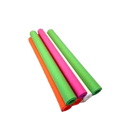 6 Rolls of High Quality Frieze Paper 508mm x 10m Pink, Green, Orange & White