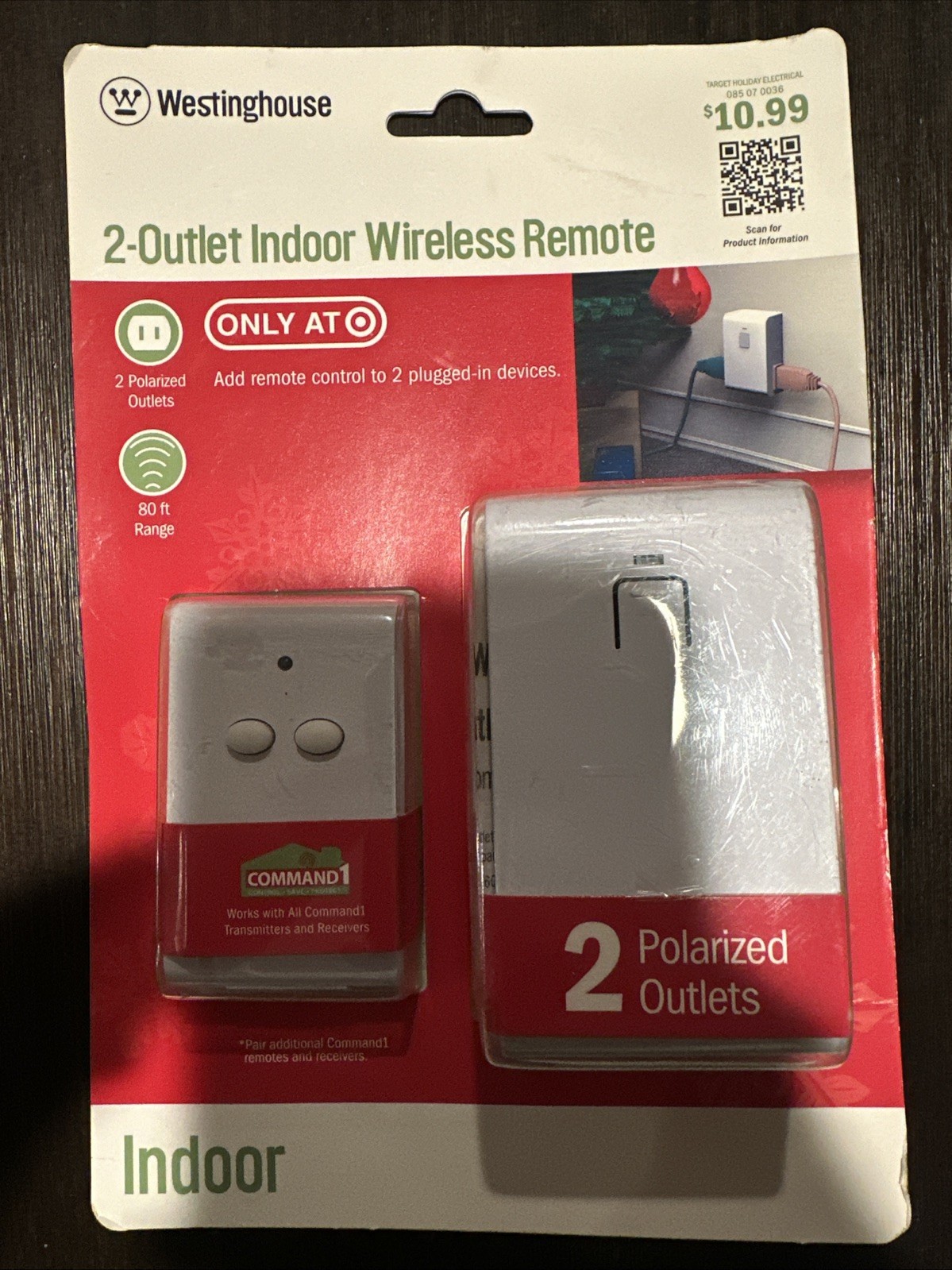 Westinghouse 2-Outlet Indoor Wireless Remote #T28068 Free Shipping