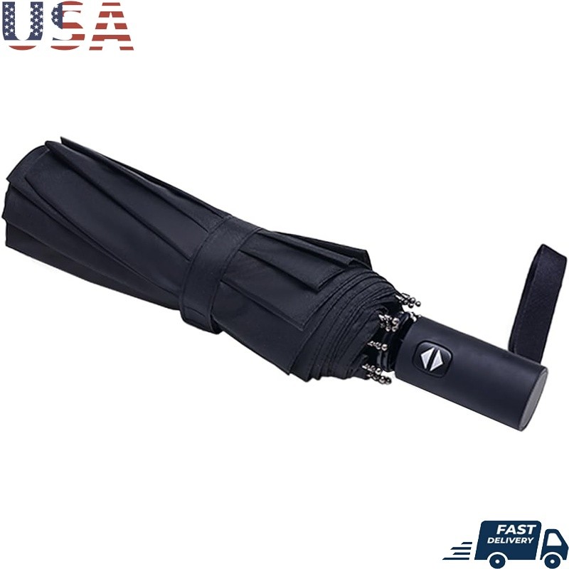 Windproof Compact Travel Umbrella Automatic Open Close Small Purse Umbrella New