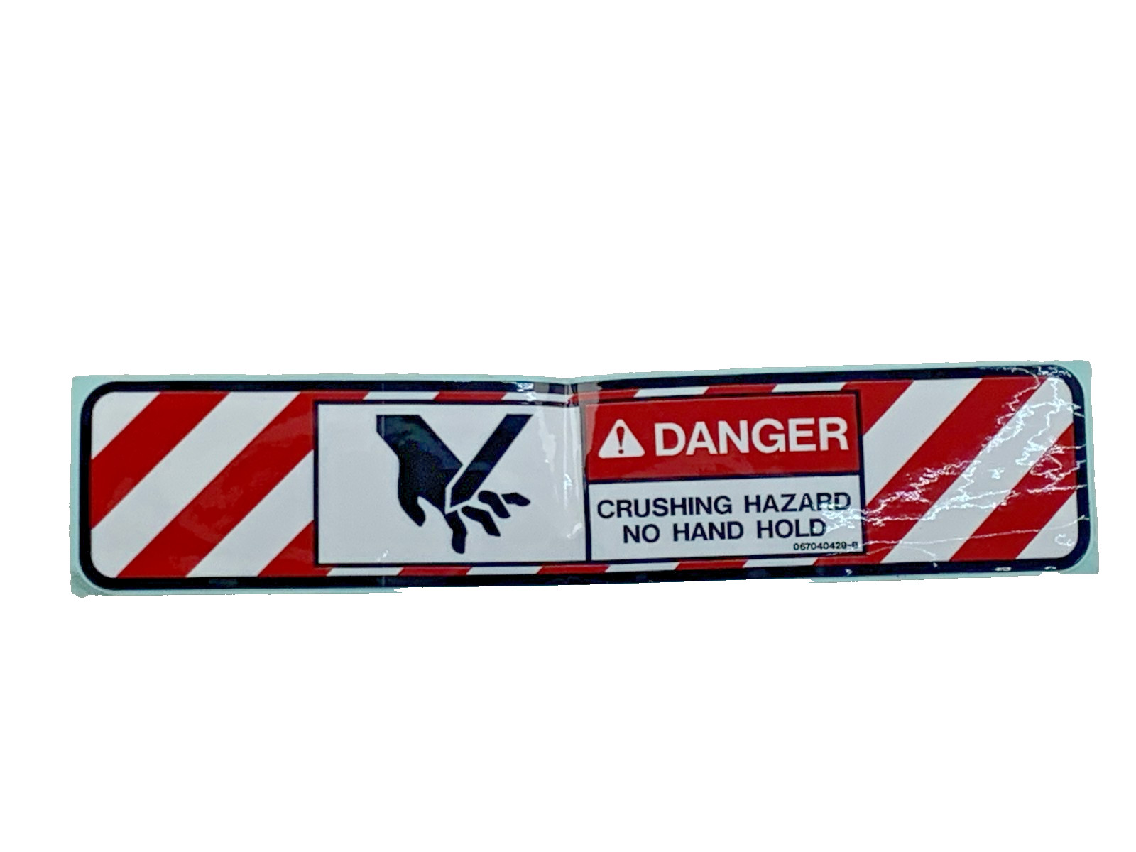 Altec 067040429 Crushing Hazard Placard Decal (old stock)