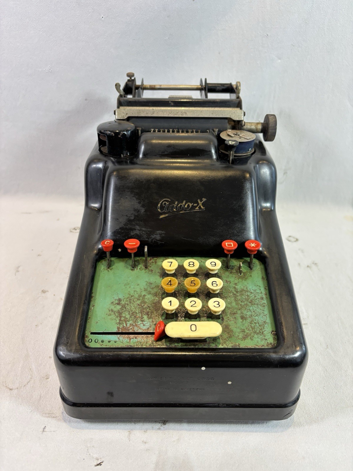Vintage Mechanical Calculator Model 21 Addo-X