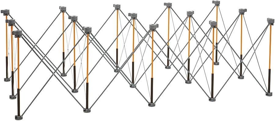 30in Folding Work Table Set No Assembly 9-Strut Collapsible Table