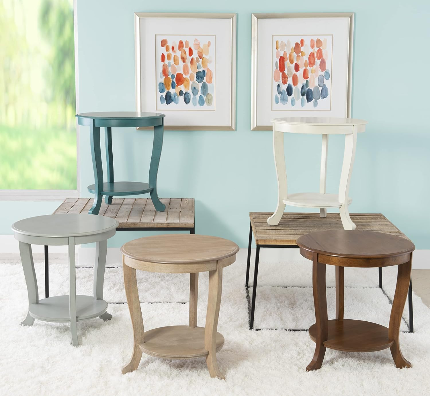 Sabine Ivory Modern Classic Side Table