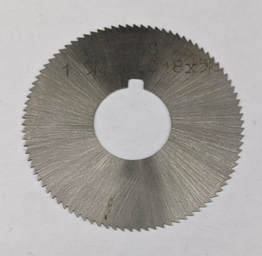 1-3/4 x .018" x 5/8" Screw Slotting Saw 90 Teeth HSS Poland