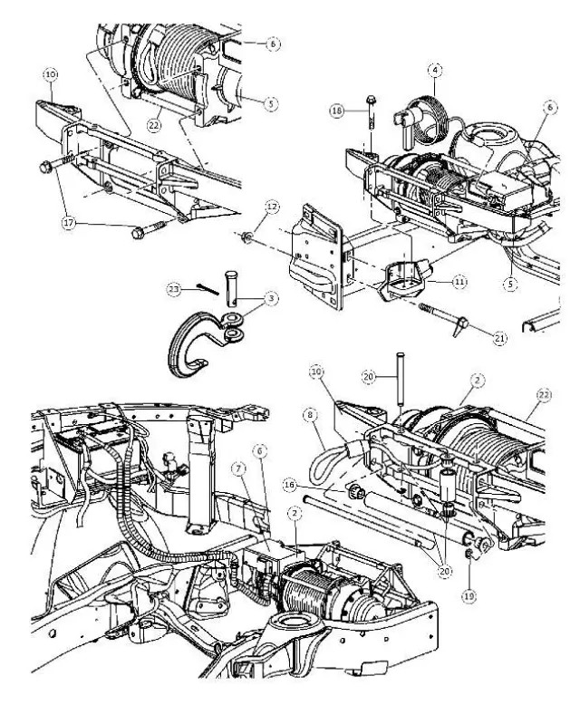 Genuine Mopar Winch Solenoid 5161037AA