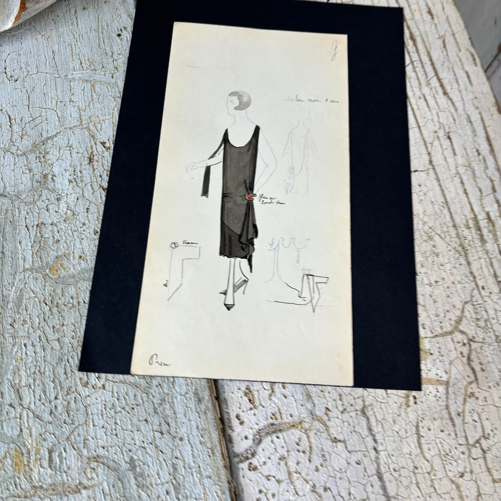 1 Mason PREMET Antique French Paris Fashion House of illustration drawings sket