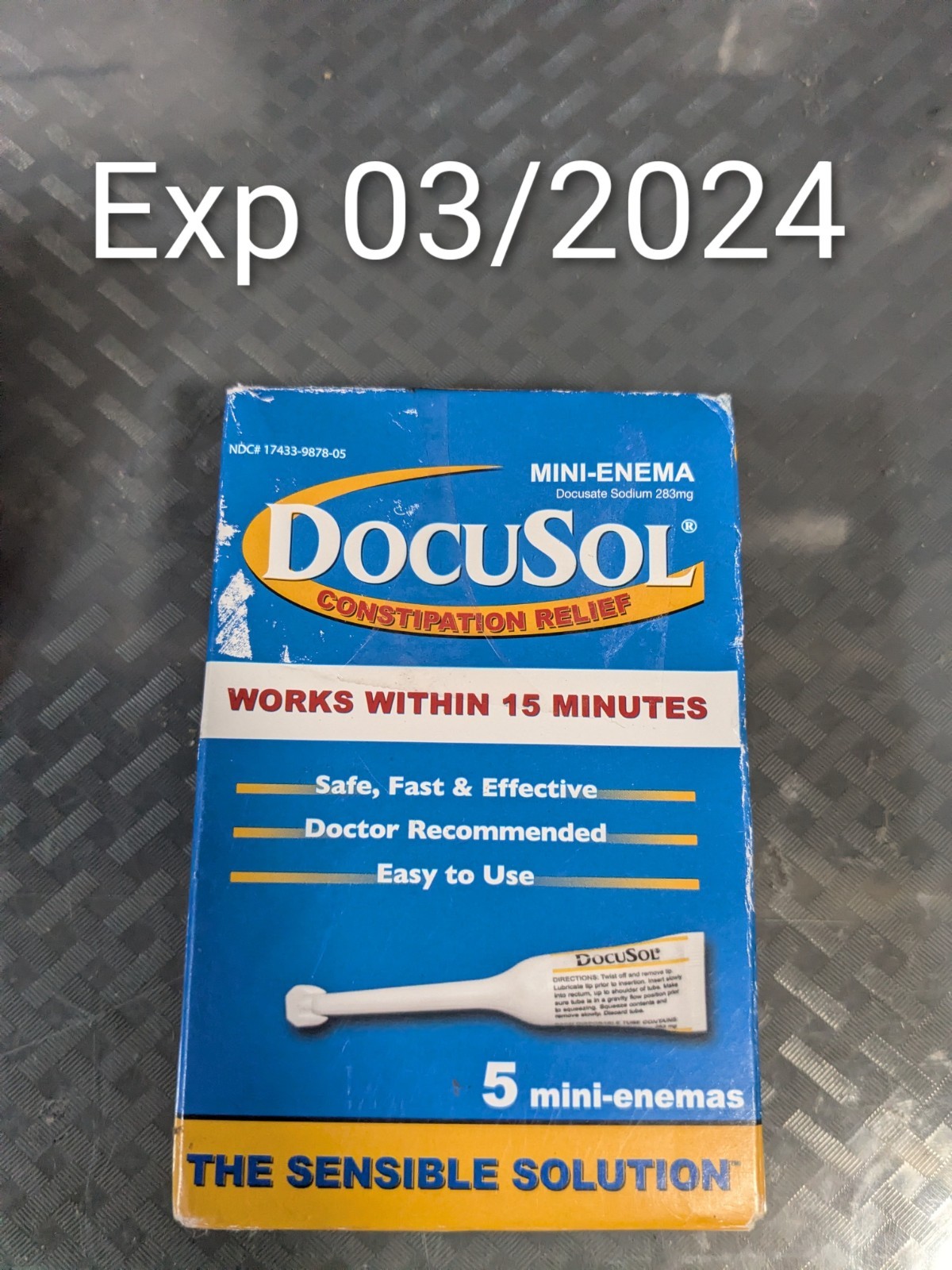 Regular Mini-Enema 5 Count By Enemeez *See Pictures* #S1