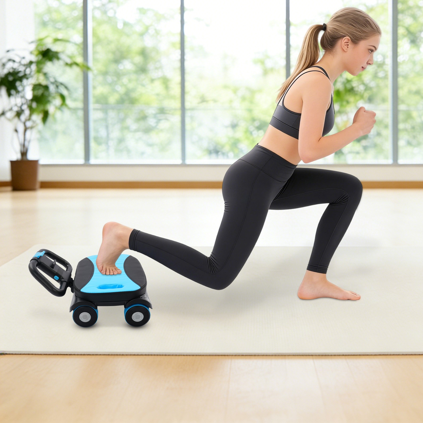 AB Abdominal Roller, Four-Wheel Elbow Support Abdominal Roller, Abdominal Roller