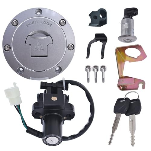 Ignition Switch Lock Set Replacement for CBR600 F4 F4I 2001 2002 2003 2004