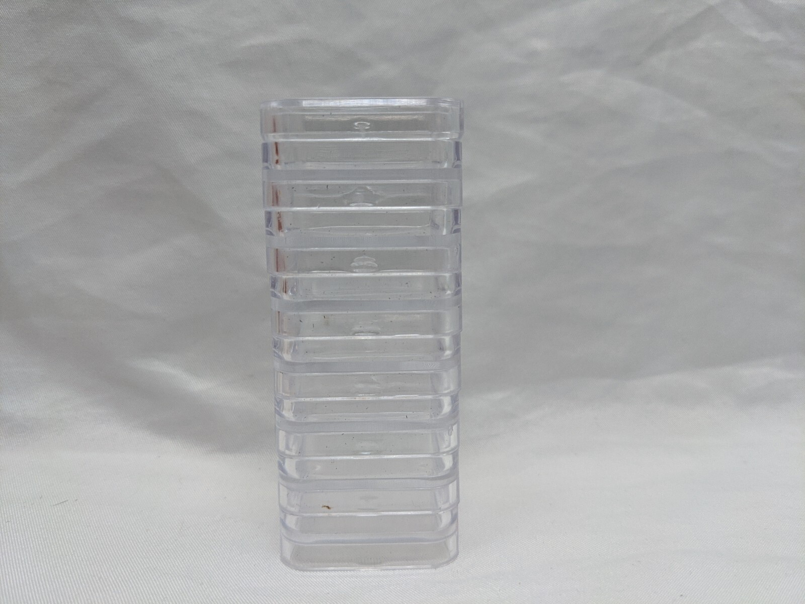 Lot Of (7) ~1" Clear Stackable Coantainers