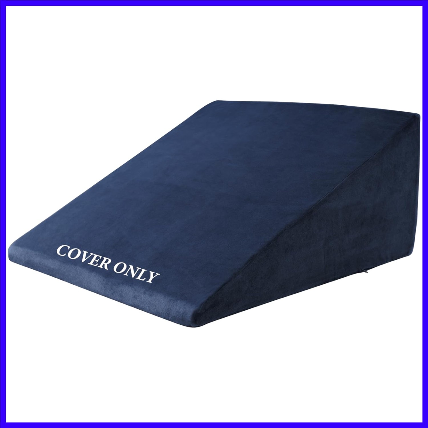 Ultra Soft Velvet Bed Wedge Pillow Cover-Super Soft Fleece Pillowcase with Zi...