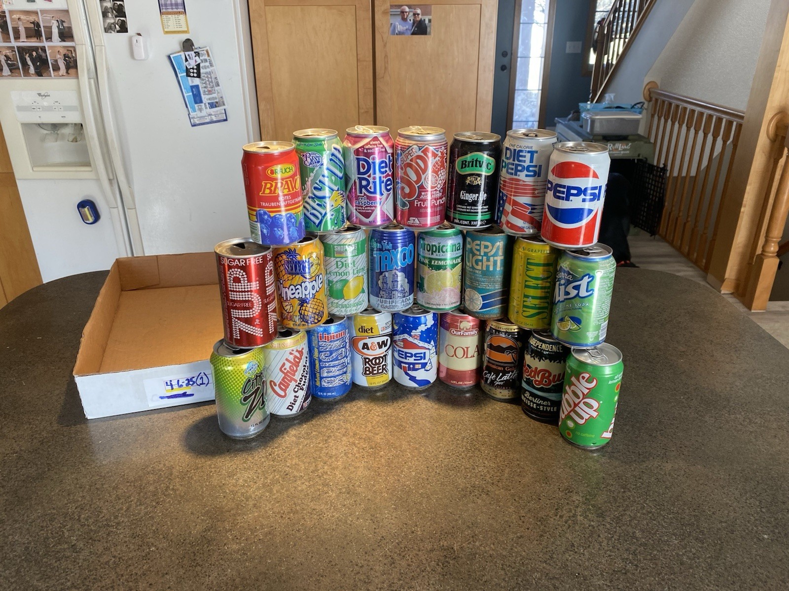 OLD SODA 🥤 CAN  See Pictures DENTS,HOLES, RUST ECT….. Lot 4625(1) 1 A&W sold