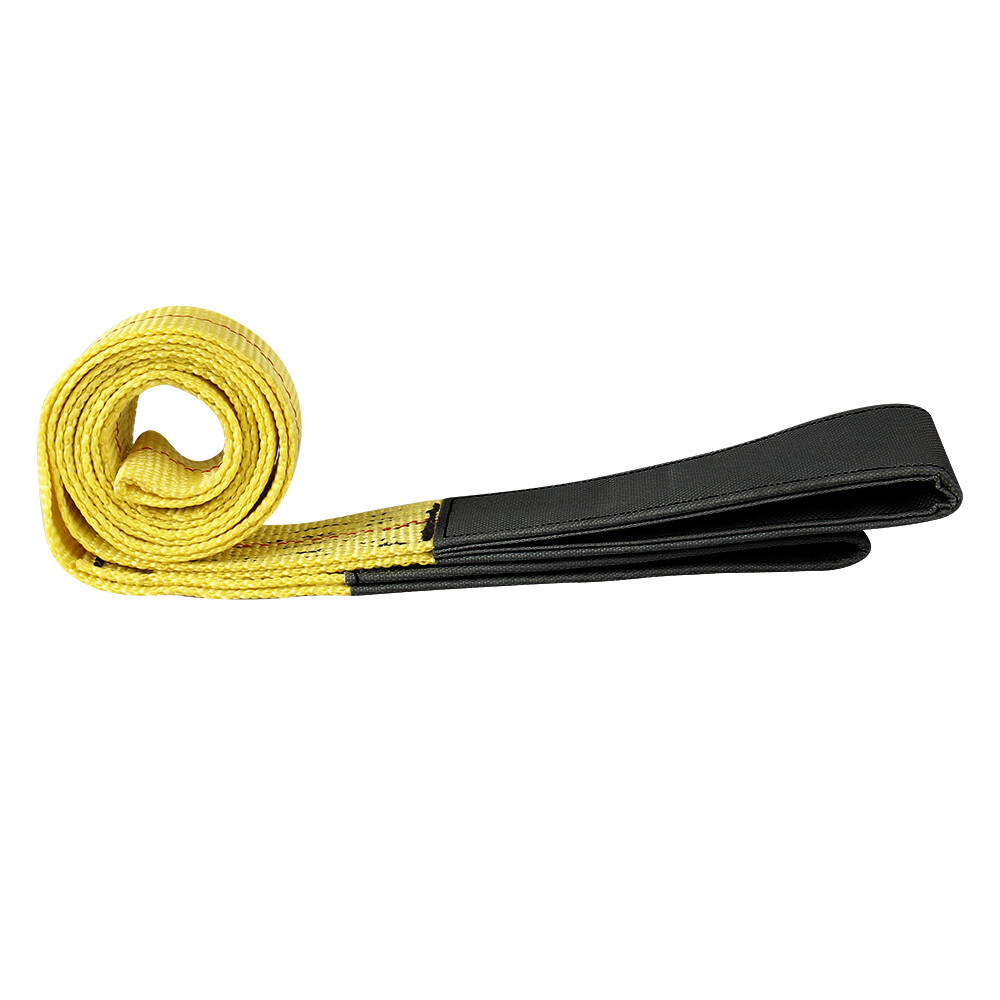 6' x 2" Heavy Duty Nylon Web Flat Lifting Sling Tow Straps Polyester Loop Ends
