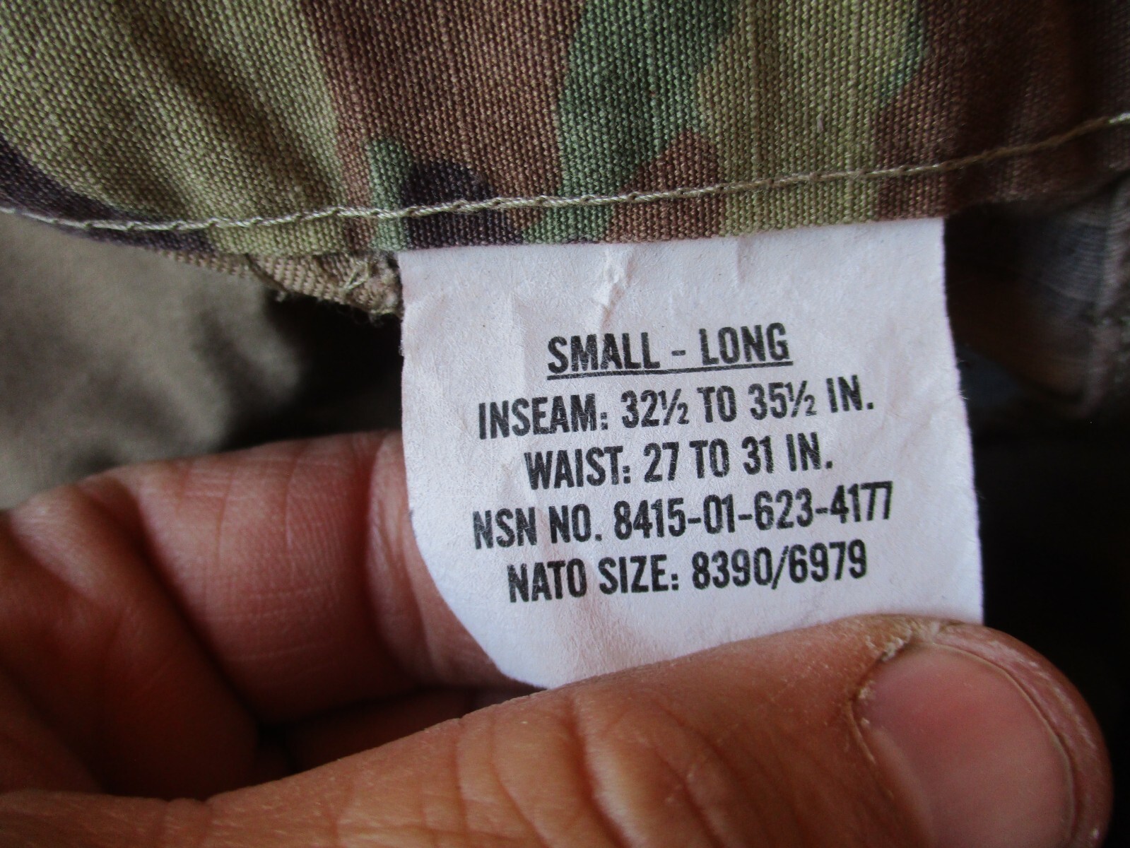 OCP, Multicam Current Issue Combat, Utility Pants, SMALL LONG, 31x33.5 inches