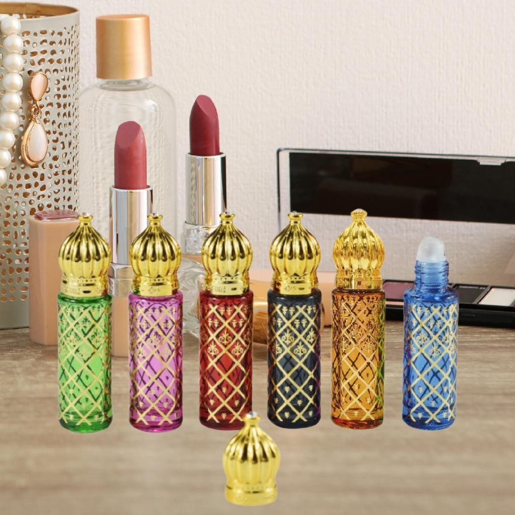 6 Pieces Essential Oil Roller Bottles Empty Design Pocket Size Refillable for