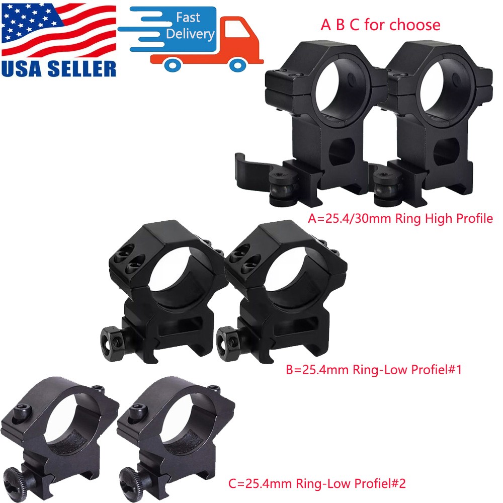 25.4/30mm Scope Ring Mount QD High Profile Mount/Low Profile 1" Ring Scope Mount