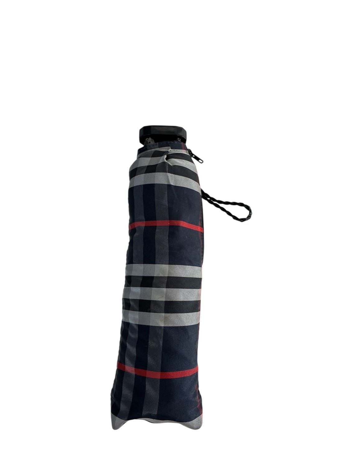 Burberrys Folding Umbrella Navy Classic Compact Umbrella Authentic Vintage