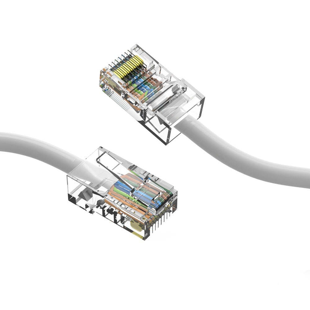 5Ft CAT6 UTP Ethernet Network Non Booted Cable White
