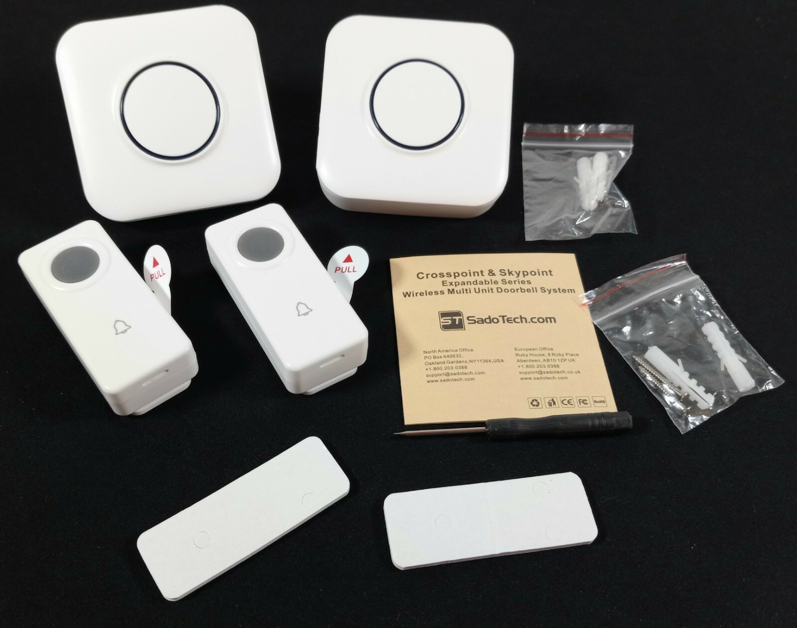Wireless Doorbell by SadoTech Waterproof Door Bells & Chimes Wireless Kit 1000ft