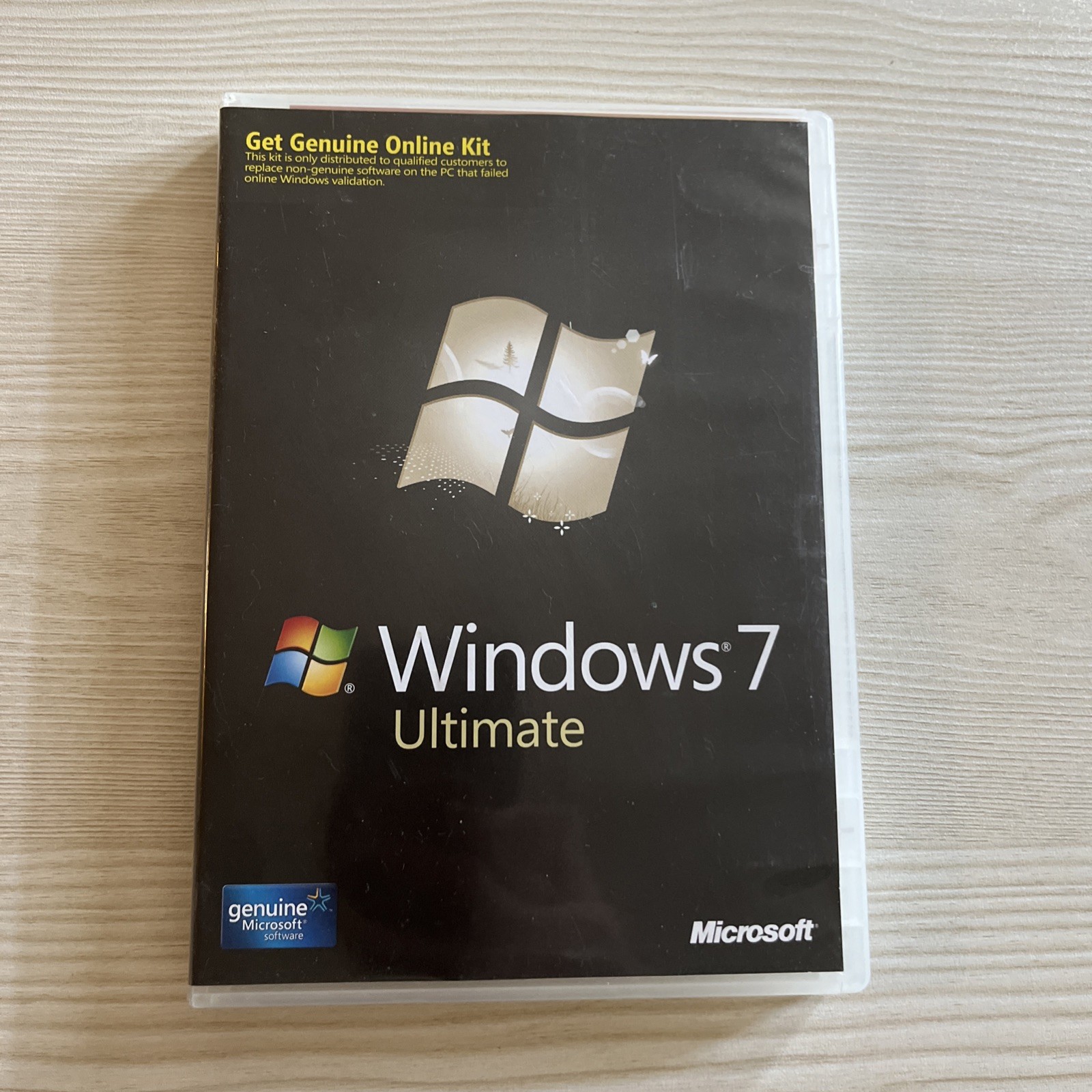 Windows 7 Ultimate 64 & 32 Bit Disks Inserts & Product Key Included Microsoft