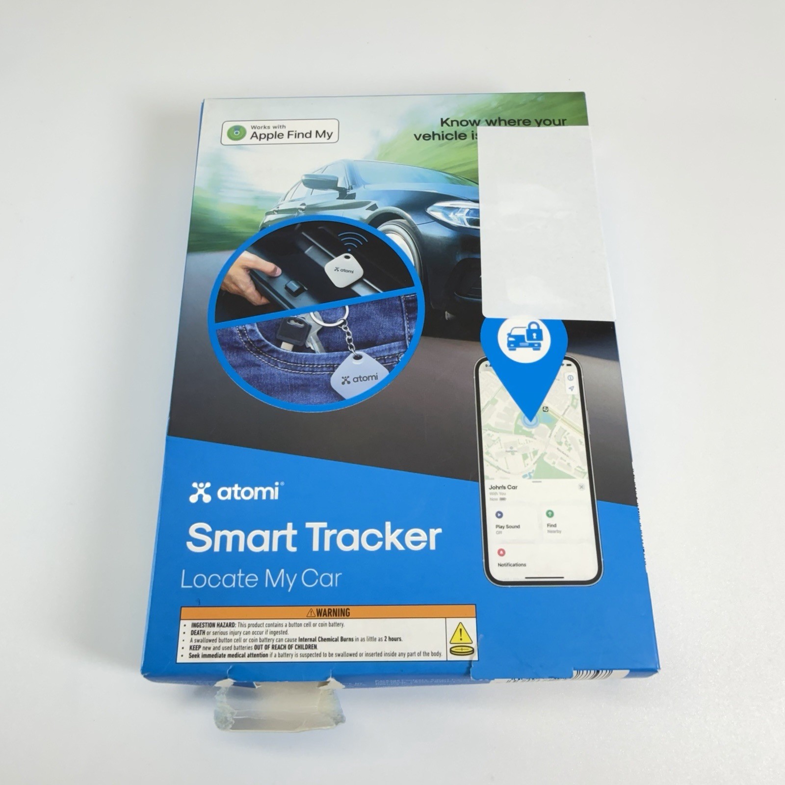 Smart Tracker Locater works w/ Find my App…Track & Locate, Employees, Cars, Kids
