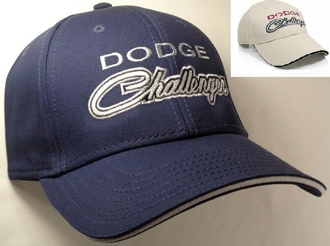MEN'S DODGE CHALLENGER HAT/CAP CHOOSE NAVY BLUE, BLACK EMBROIDERED FS NEW