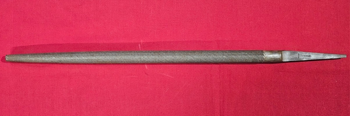 Vintage American File Works 16" Round Bastard File Tapered 1960s USA Made - NEW