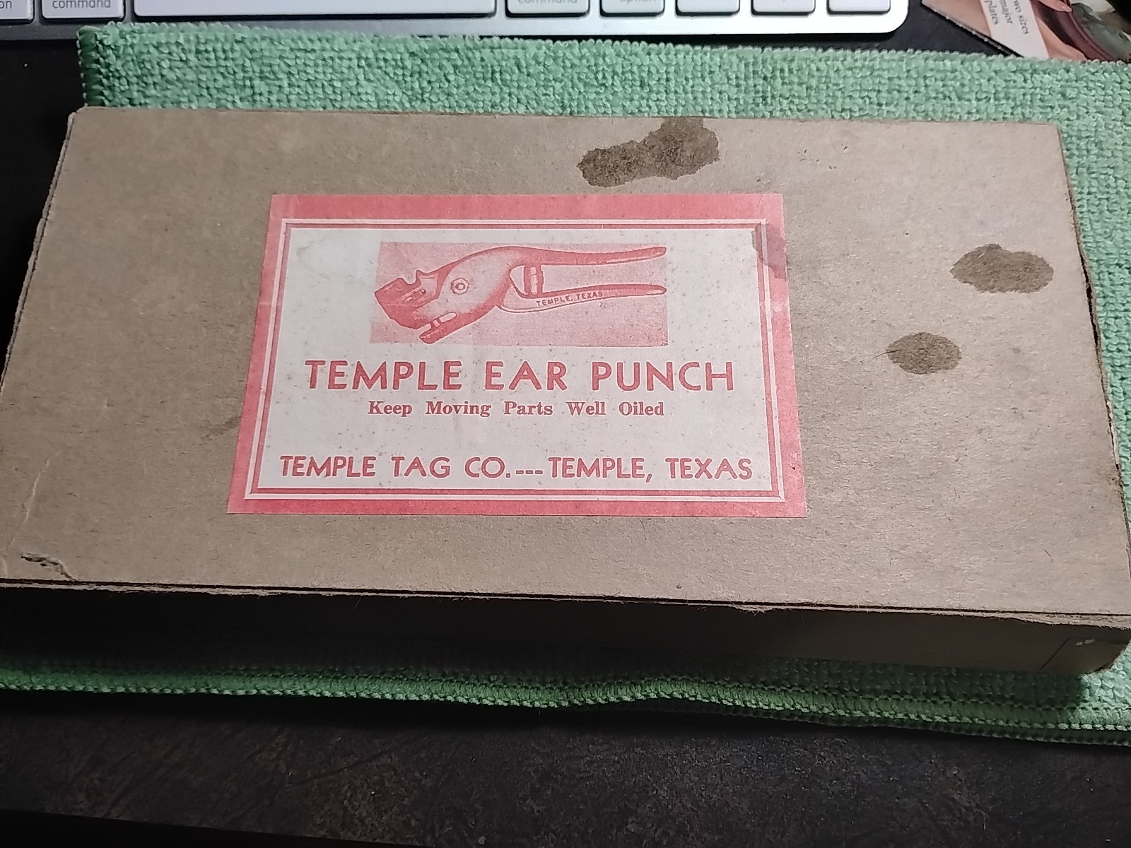 Vintage Temple Ear Punch From Temple Tag Co In Temple, TX Animal Ear Puncher