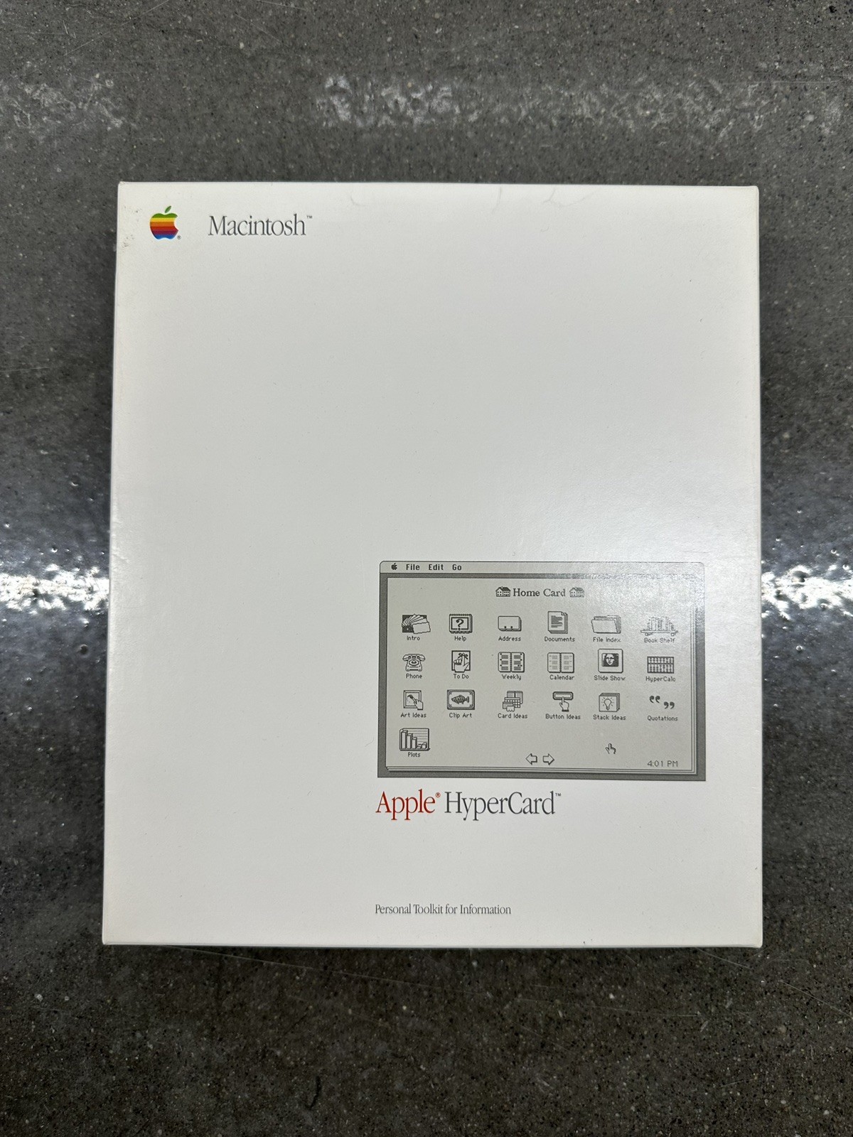 Vintage APPLE HyperCard Software For Macintosh M0556 Empty Box Only