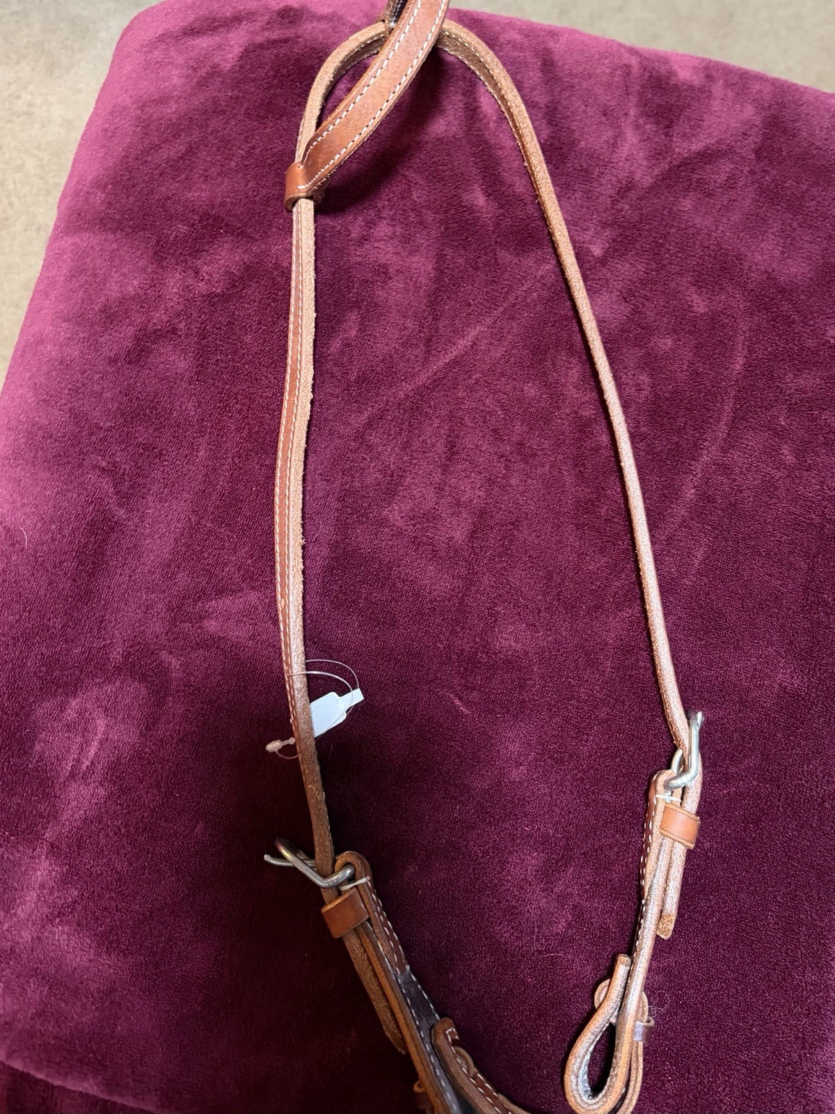 Leather Bridal Brown Western Headstall