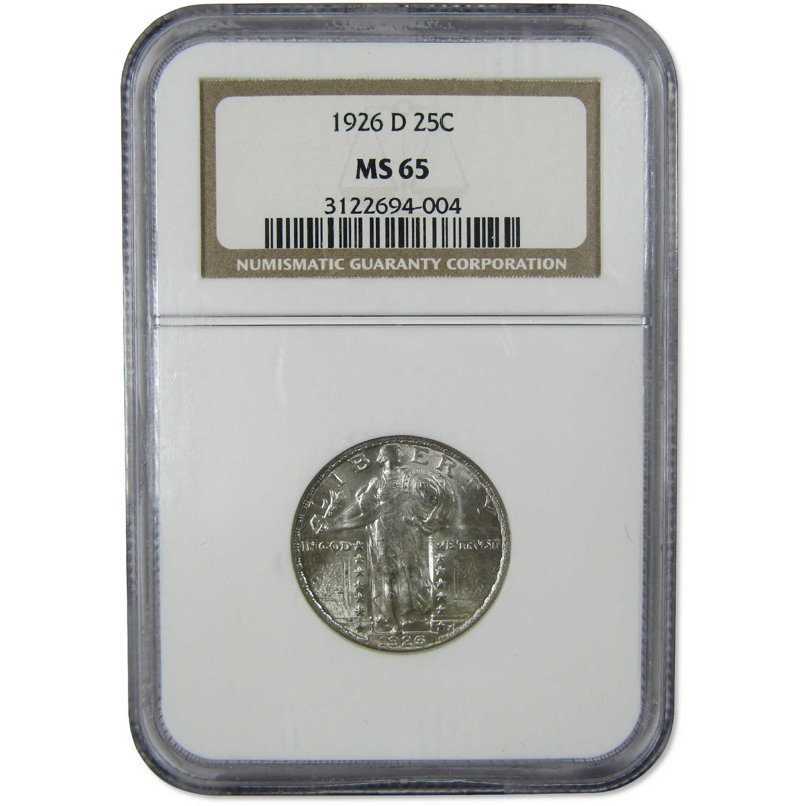1926 D Standing Liberty Silver Quarter MS 65 NGC Uncirculated 25c Coin