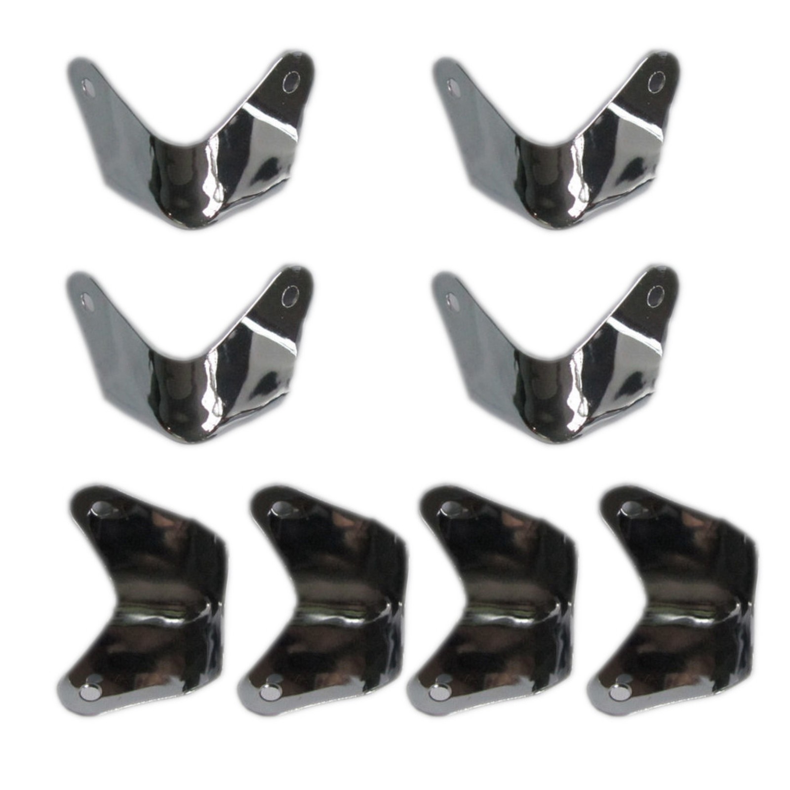 8Pack Metal 2 Leg Guitar AMP Amplifier Cabinet Corners Protectors For Fender