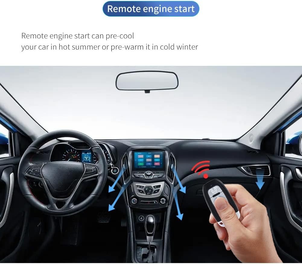 Push Button Start & Passive Keyless Entry Alarm System - Smart Car Protection