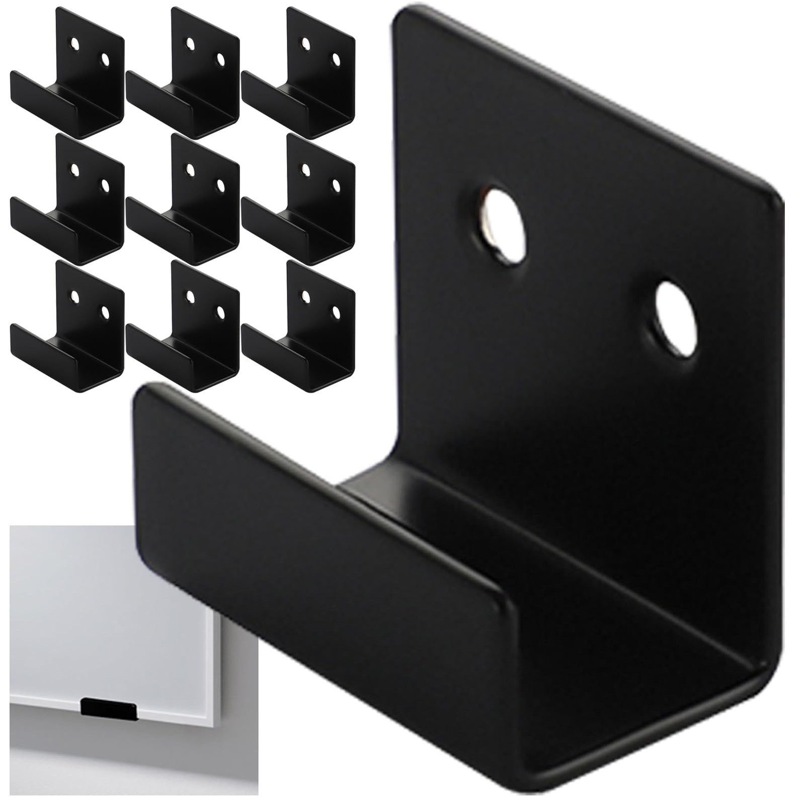 1-9/16" Mirror Mounting Brackets for Wall Mounting - 10 Pack Wall Hanger J Br...