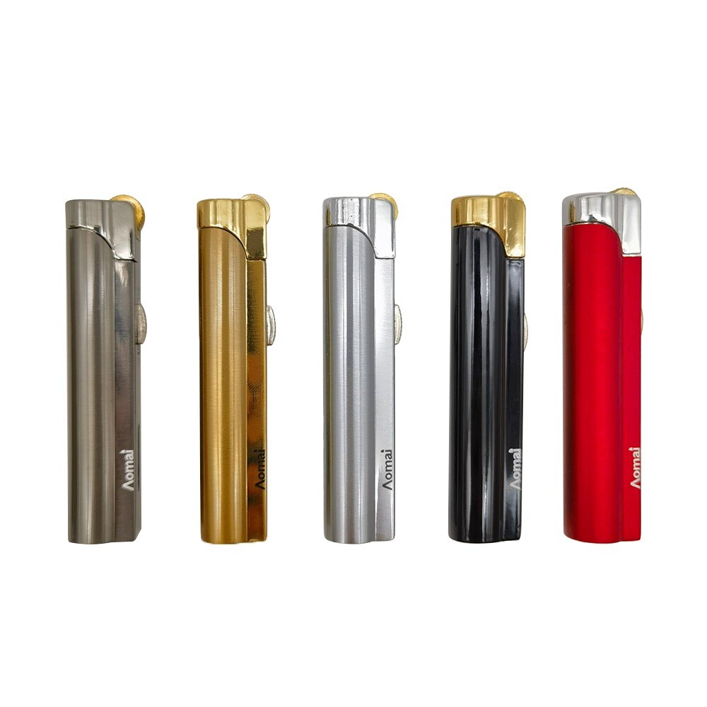 1/5Pcs AOMAI Jet Torch Lockable Flame Cigar Cigarette Butane Flint Lighter