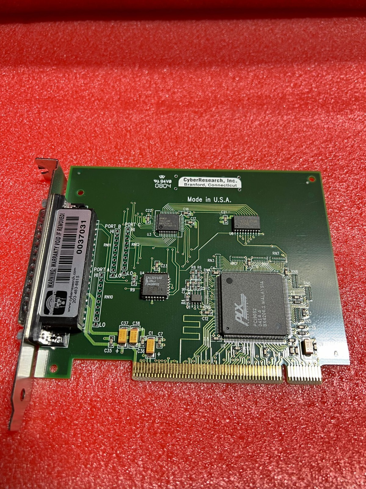 CyberResearch  PCIDIO ISO32 PCI I/O Board 203-483-8815