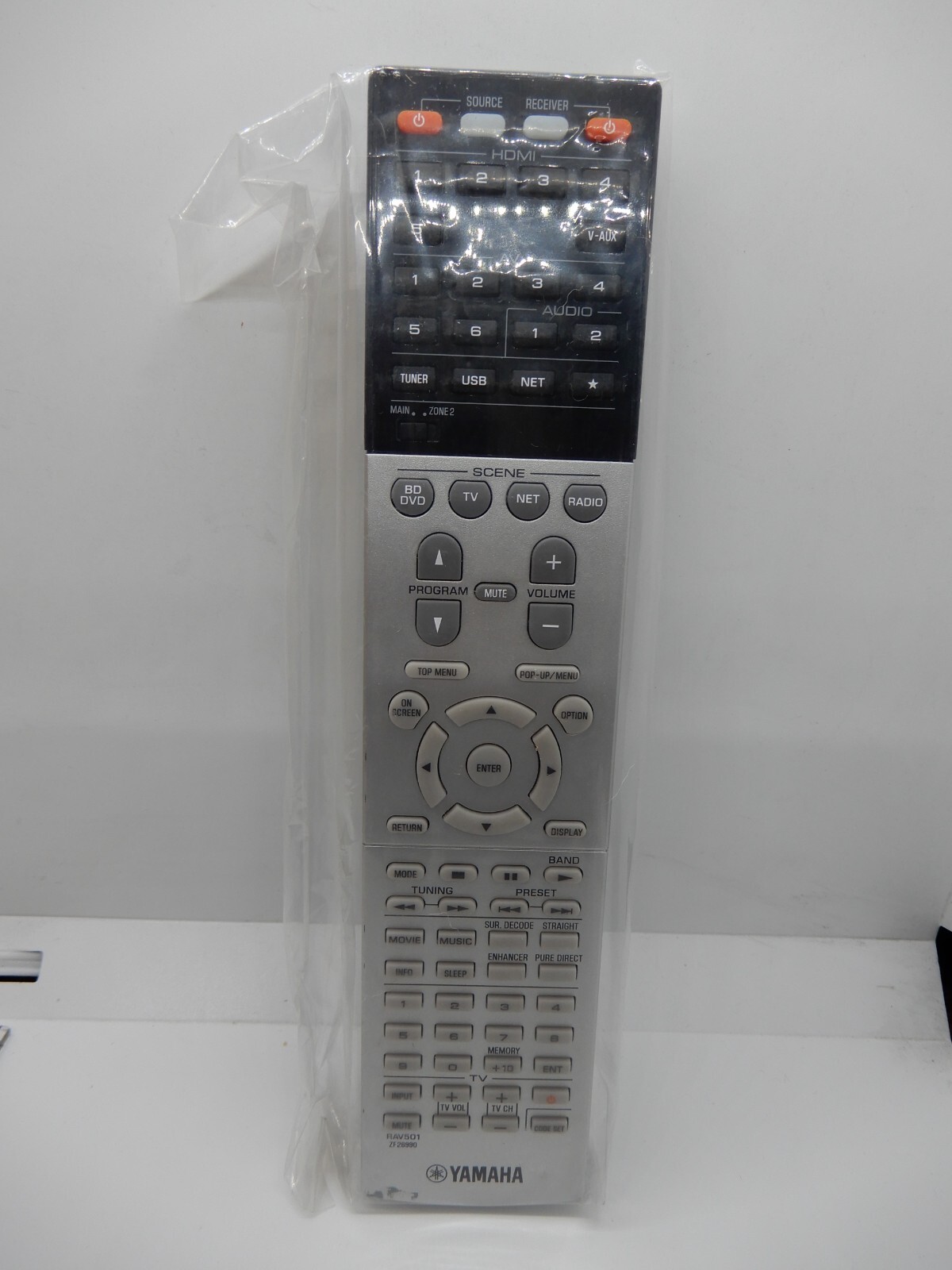 New Genuine Yamaha Remote Control RAV501 ZF26990 RX-V675 RX-A730 HTR-6066