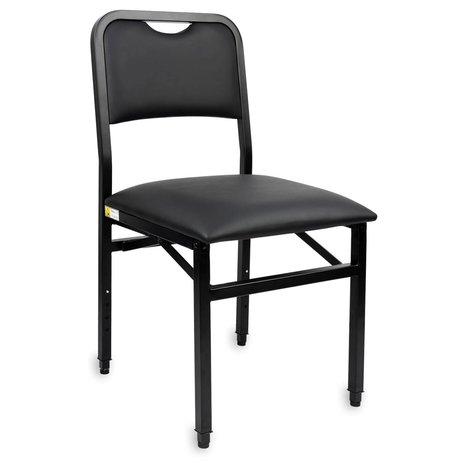 Metal Foldable Cello Chair, Height-Adjustable Musician's Chair for Performance