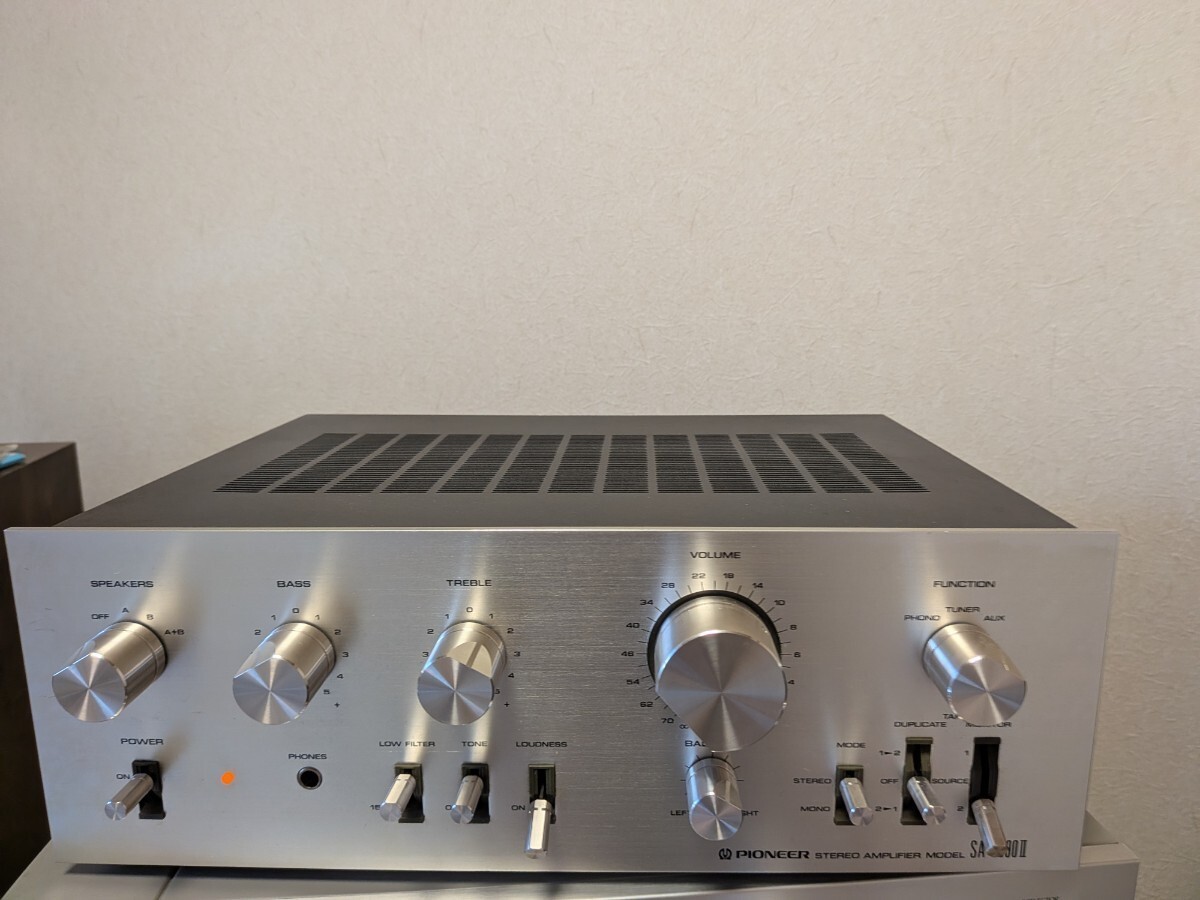 Pioneer SA-6800II STEREO INTEGRATED AMPLIFIER 45W+45W 8Ω AC100V 50/60Hz 110W