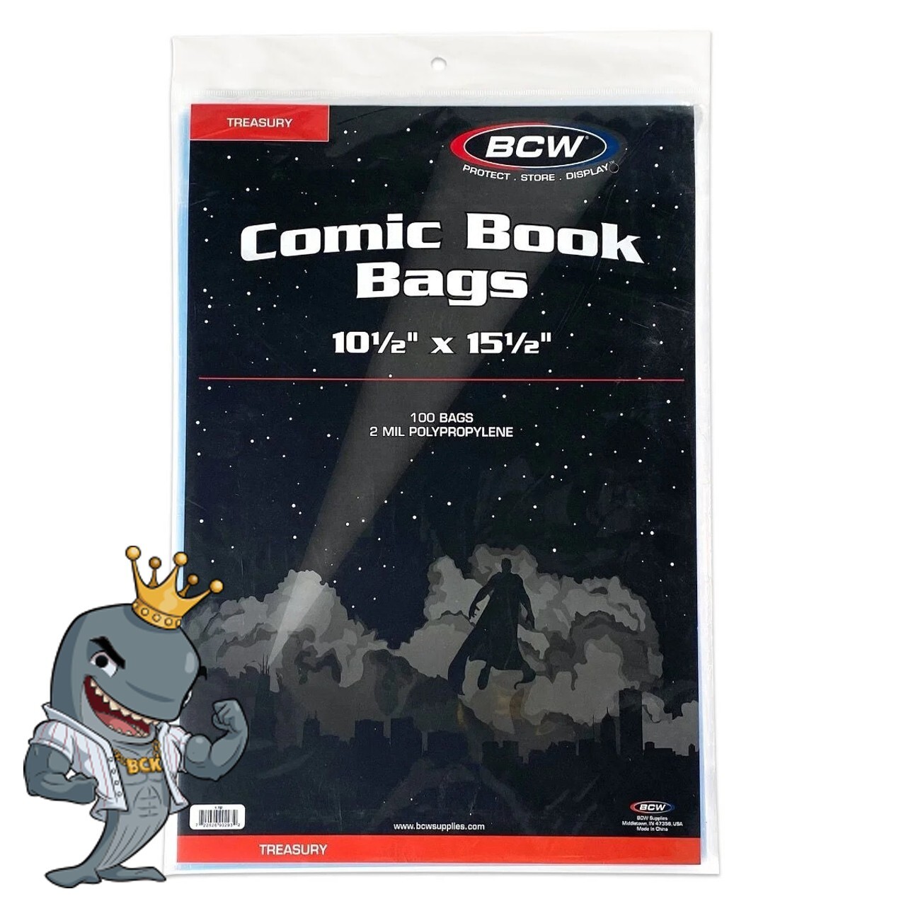 BCW Treasury Comic Bags 100ct Pack FREE SHIP