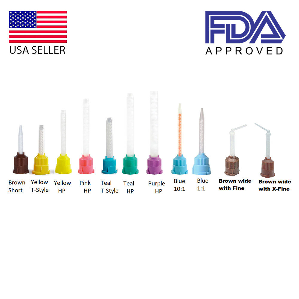 PacDent Type Dental  Mixing Tips for Impression Material, C&B & Cements 50/Bag