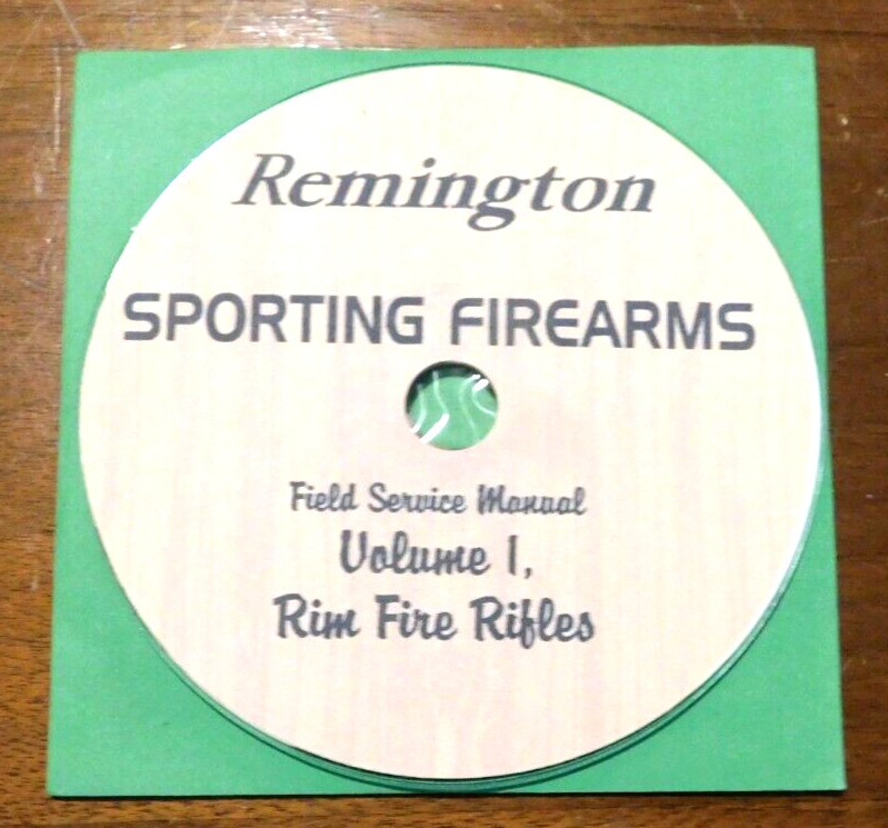 Remington Rim Fire Rifles Shop Manuals collection CD-ROM