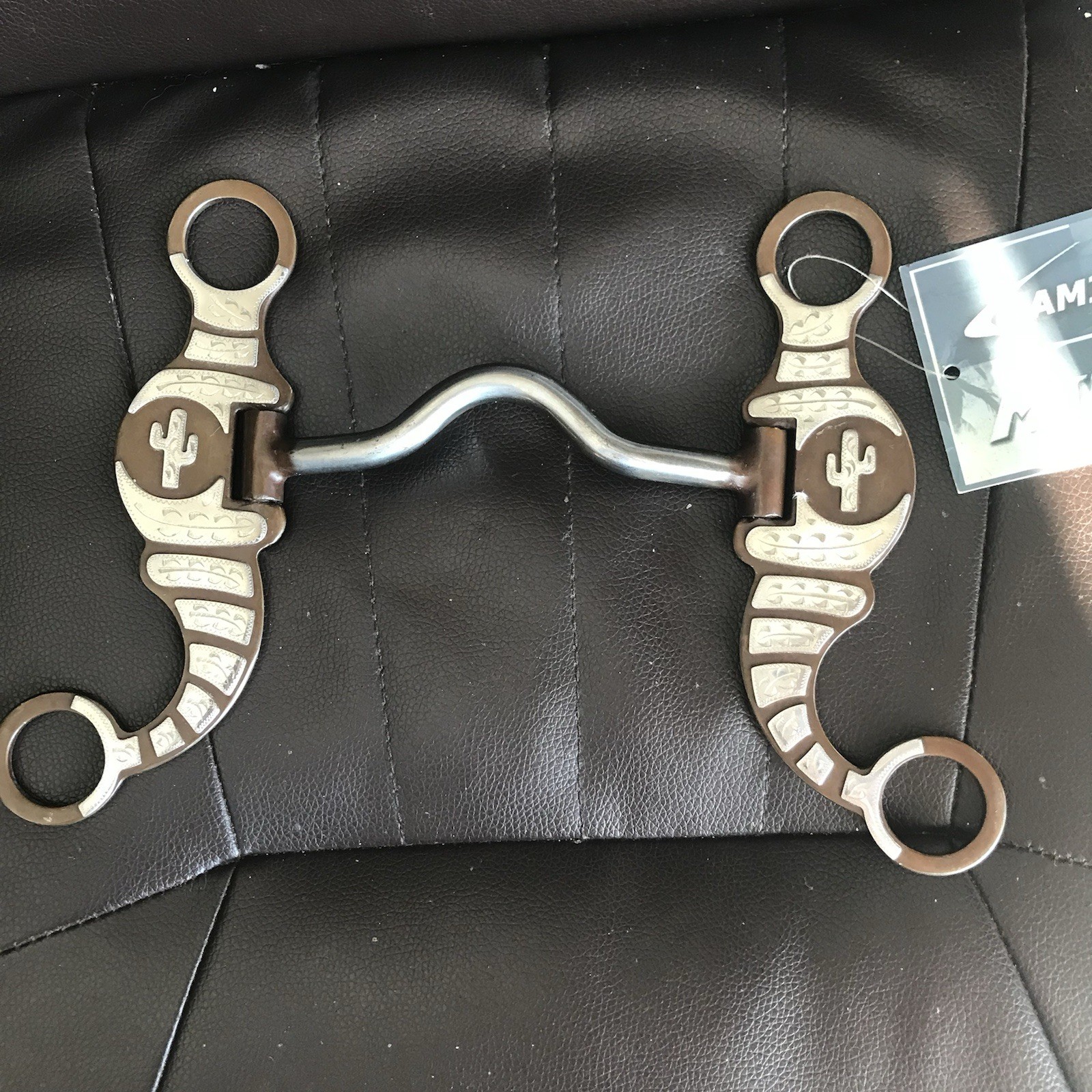 BRAND NEW METALAB WESTERN SILVER HORSE PORTED BIT