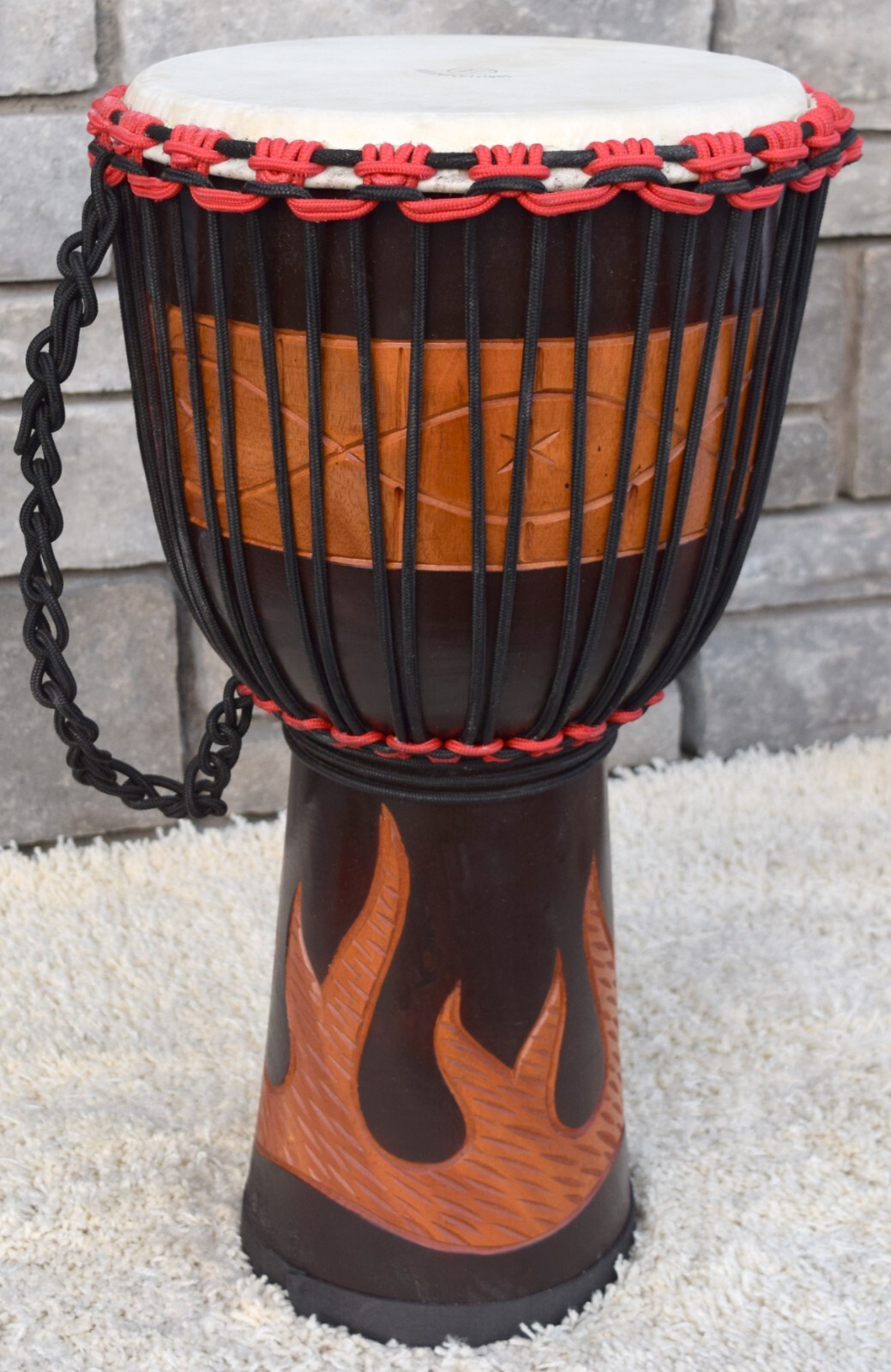 Large Djembe 60cm Height 12'' Head ( Totally Free Shipping in USA Mainland )